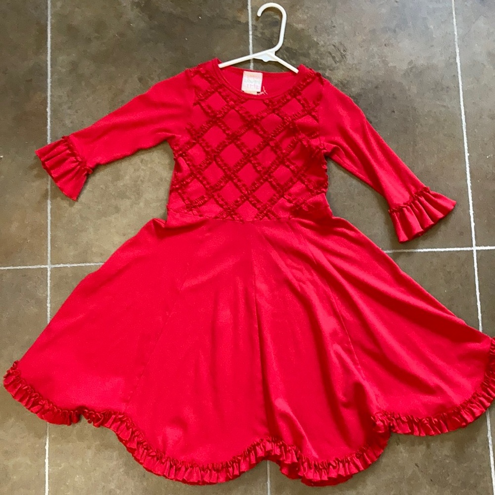 Super cute red girls dress.
